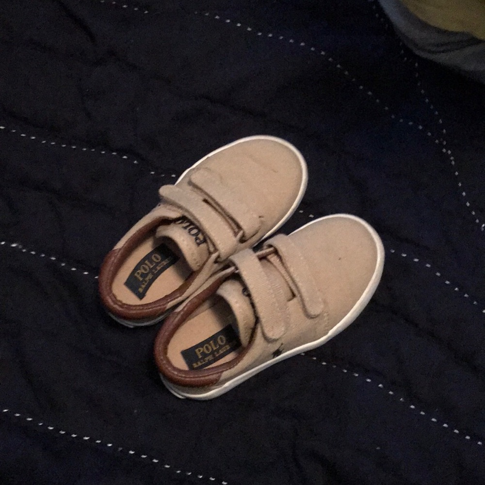 Size 8 Polo khaki shoes